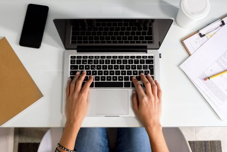 woman working at the office